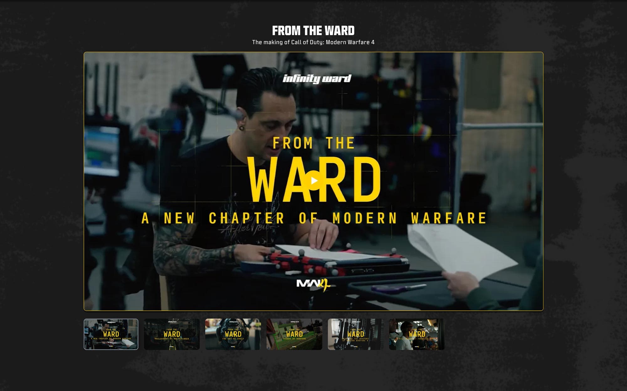Call of Duty Hub From the Ward section
