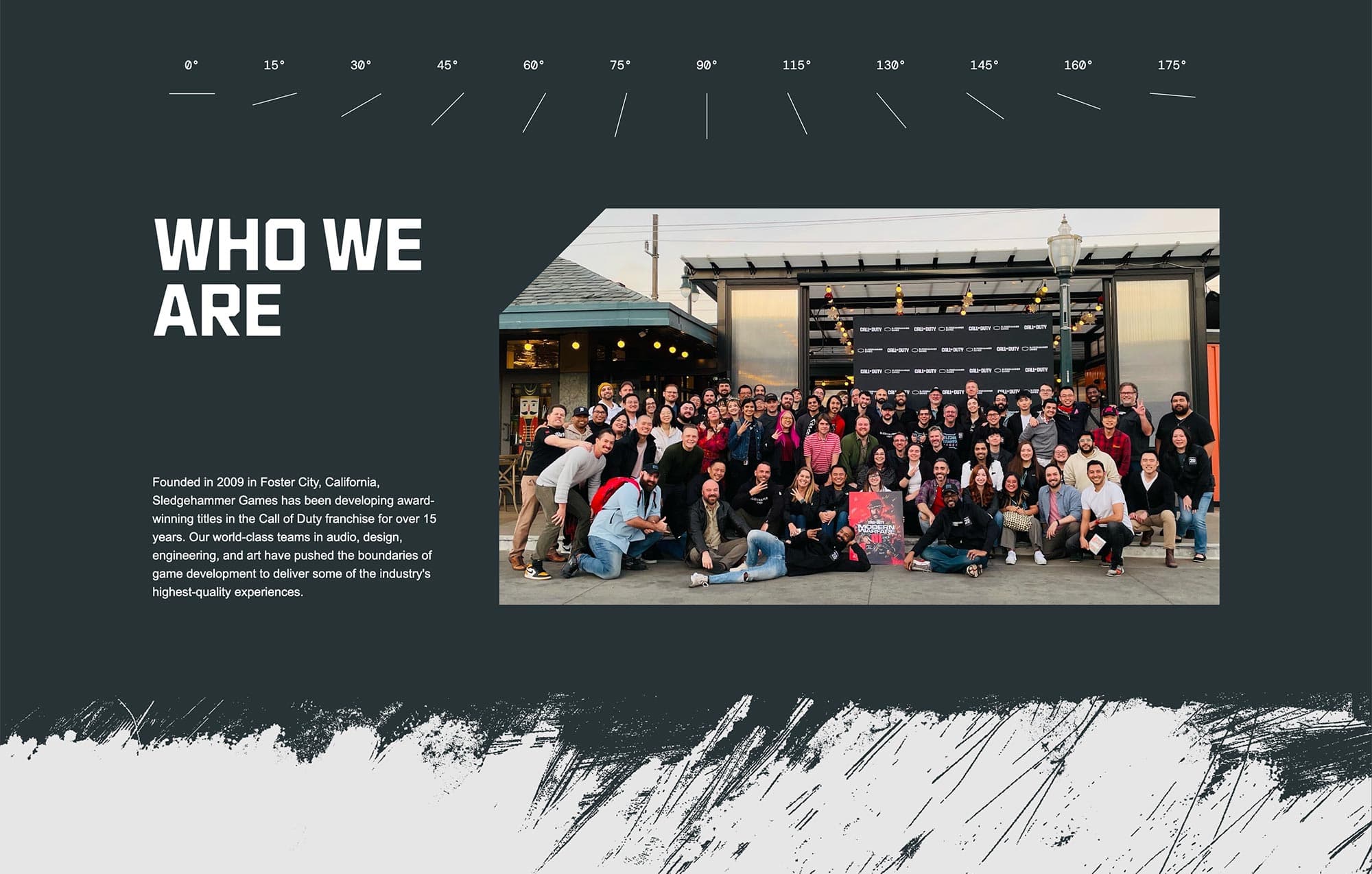 Sledgehammer Games who we are section