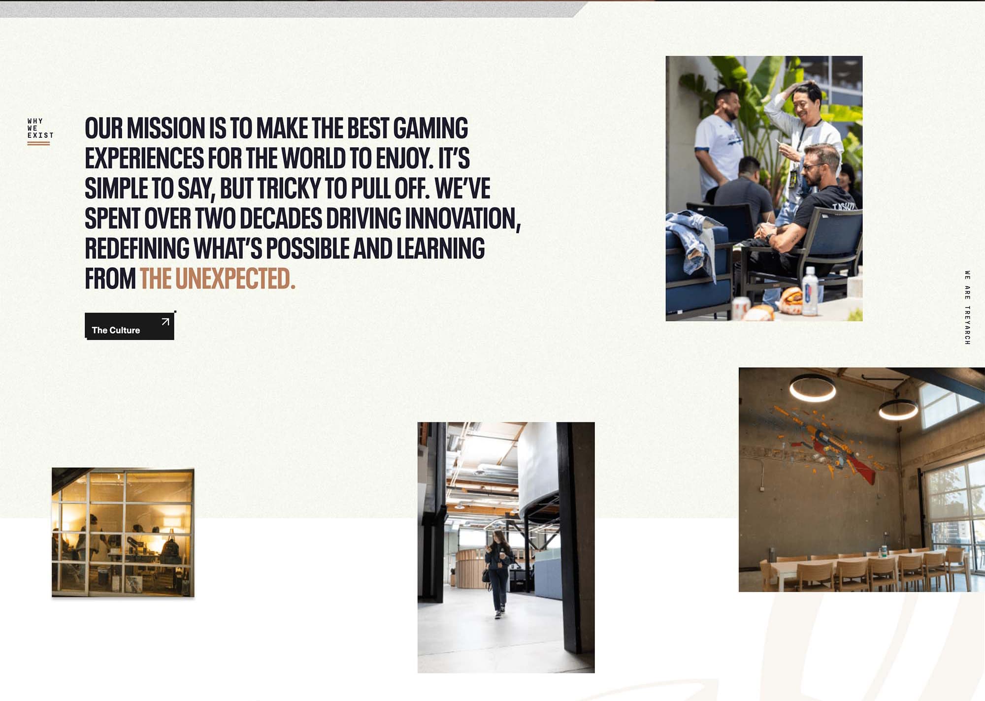 Treyarch Studios our mission section